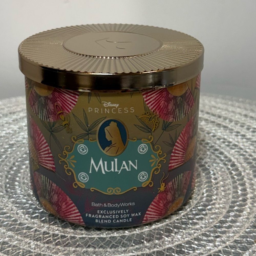 BBW Disney Mulan 3 Wick Scented Candle NWT